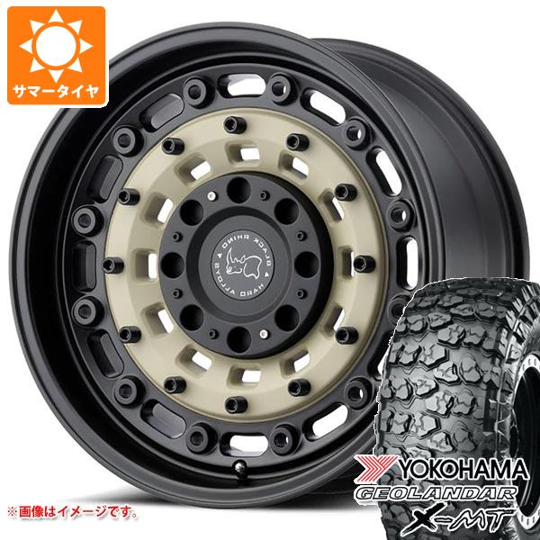 【タイヤ交換対象】ジープ ラングラー JK/JL系用 サマータイヤ ヨコハマ ジオランダー X-MT G005 35x12.50R17 LT 121Q ブラックライノ アーセナル タイヤホイール4本セット