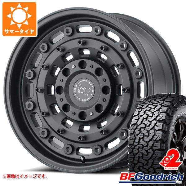 【タイヤ交換対象】5本セット ジープ ラングラー JK/JL系用 サマータイヤ BFグッドリッチ オールテレーンT/A KO2 33x12.50R17LT 120S ブラックレター ブラックライノ アーセナル タイヤホイール5本セット