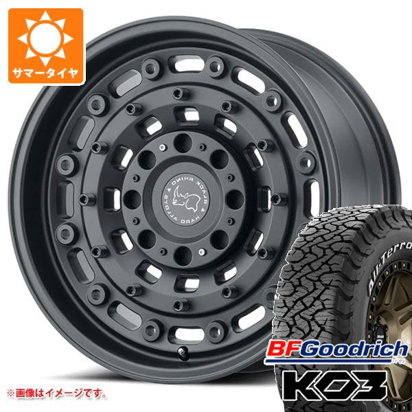 【タイヤ交換対象】5本セット ジープ ラングラー JK/JL系用 サマータイヤ BFグッドリッチ オールテレーンT/A KO3 LT285/70R17 121/118S ホワイトレター ブラックライノ アーセナル タイヤホイール5本セット