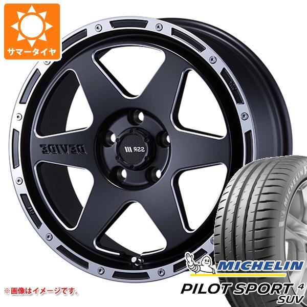 【タイヤ交換対象】サマータイヤ 225/65R17 106V XL ミシュラン パイロットスポーツ4 SUV SSR ディバイド TR-6 7.0-17 タイヤホイール4本セット