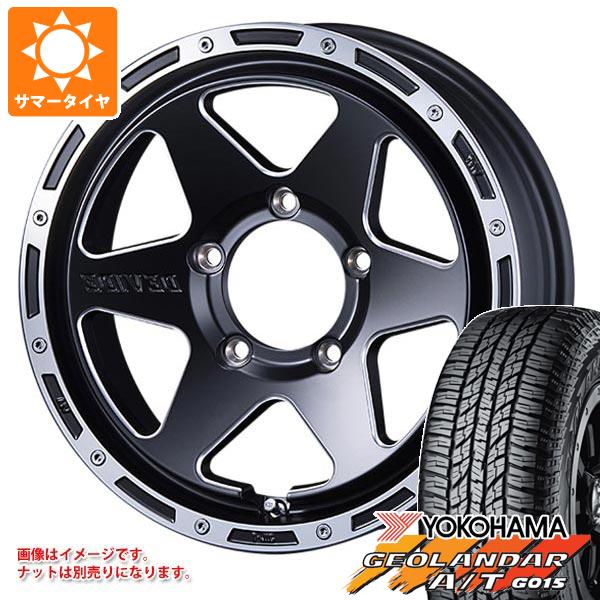 【タイヤ交換対象】ジムニー JB64W用 サマータイヤ ヨコハマ ジオランダー A/T G015 LT225/75R16 115/112R アウトラインホワイトレター SSR ディバイド TR-6 5.5-16 タイヤホイール4本セット