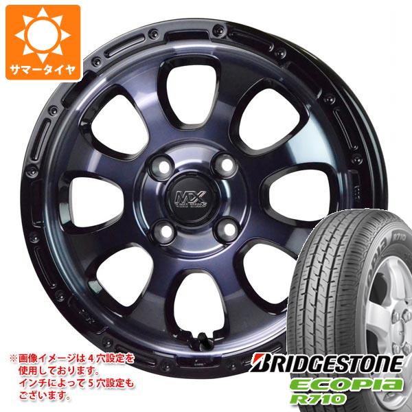 【タイヤ交換対象】ハイゼットカーゴ S320系用 サマータイヤ ブリヂストン エコピア R710 165/80R14 91/90N (165R14 6PR相当) マッドクロスグレイス 4.5-14 タイヤホイール4本セット｜タイヤマックス 62,645円