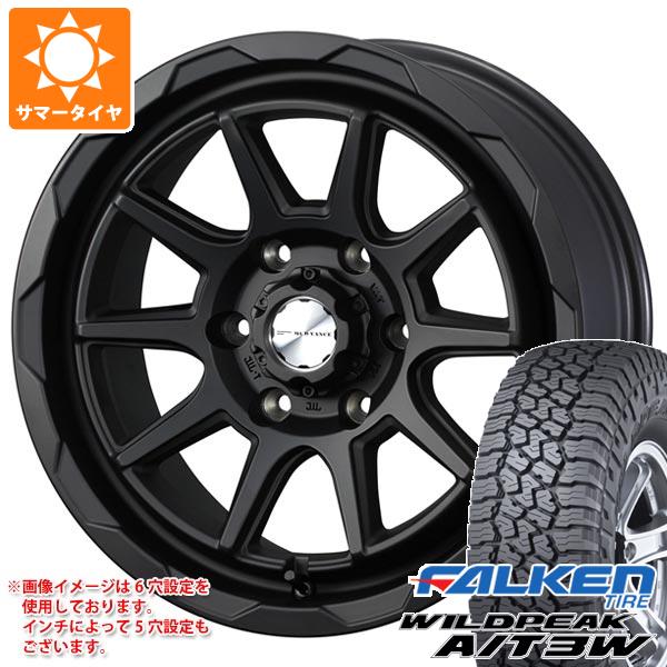【タイヤ交換対象】サマータイヤ 265/70R17 121/118R ファルケン ワイルドピーク A/T3W マッドヴァンス06 8.0-17 タイヤホイール4本セット