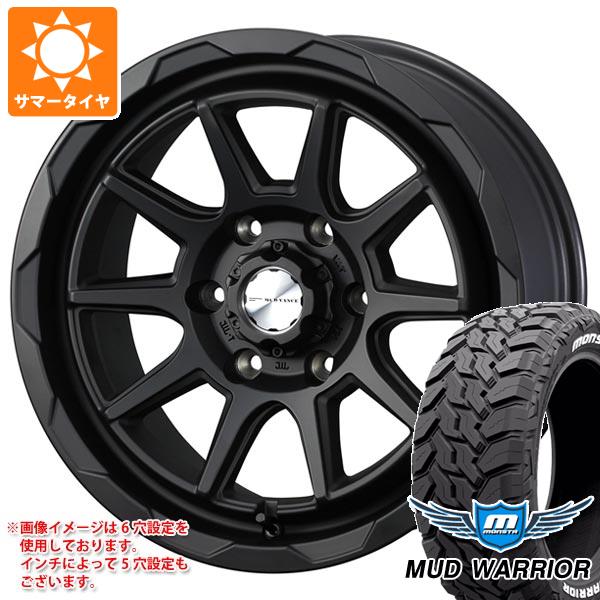 【タイヤ交換対象】5本セット FJクルーザー 10系用 サマータイヤ モンスタ マッドウォーリアー LT265/70R17 121/118Q ホワイトレター マッドヴァンス06 8.0-17 タイヤホイール5本セット