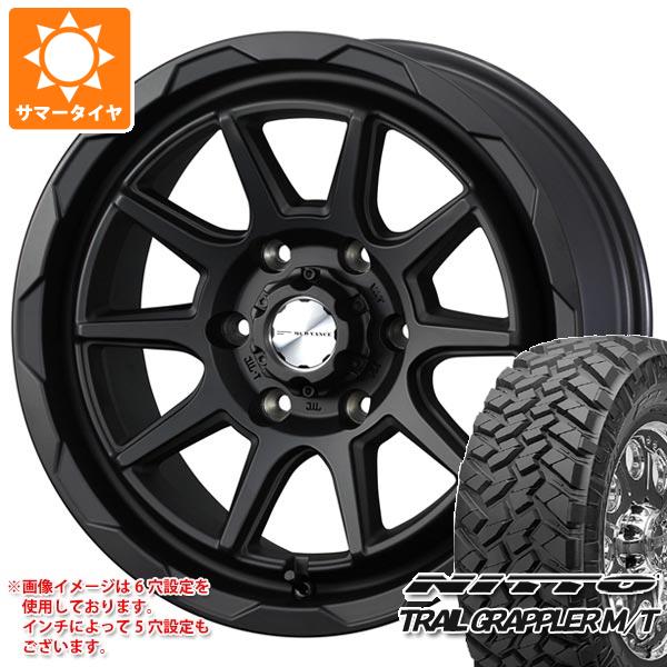【タイヤ交換対象】サマータイヤ 265/70R17 121/118Q ニットー トレイルグラップラー M/T マッドヴァンス06 8.0-17 タイヤホイール4本セット