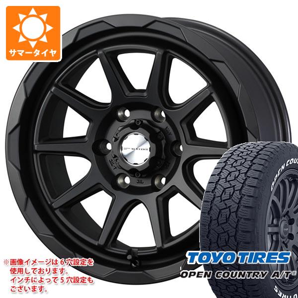 【タイヤ交換対象】トヨタ ランドクルーザー250用 サマータイヤ トーヨー オープンカントリー A/T3 265/70R18 116H ホワイトレター マッドヴァンス06 8.5-18 タイヤホイール4本セット|タイヤマックス