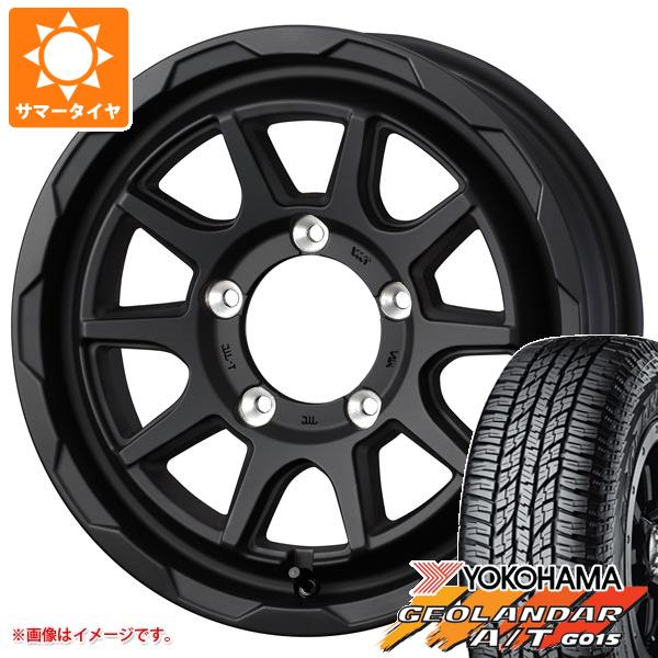 【タイヤ交換対象】ジムニーシエラ JB74W用 サマータイヤ ヨコハマ ジオランダー A/T G015 LT225/75R16 115/112R アウトラインホワイトレター マッドヴァンス06 6.0-16 タイヤホイール4本セット