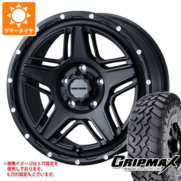 【タイヤ交換対象】ミツビシ デリカD5用 サマータイヤ グリップマックス マッドレイジ M/T LT235/70R16 106Q ホワイトレター マッドヴァンス07 7.0-16 タイヤホイール4本セット