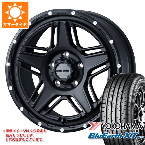 【タイヤ交換対象】サマータイヤ 215/60R16 95V ヨコハマ ブルーアースXT AE61 マッドヴァンス07 7.0-16 タイヤホイール4本セット