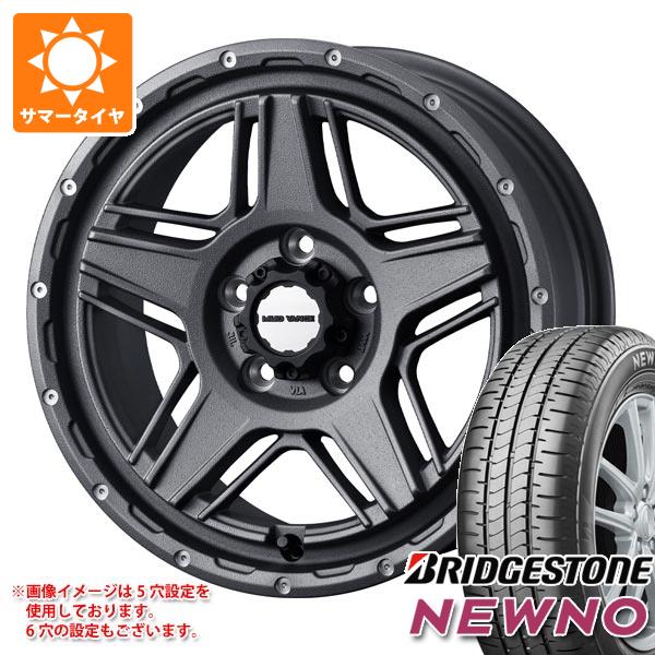 【タイヤ交換対象】サマータイヤ 215/60R16 95H ブリヂストン ニューノ マッドヴァンス07 7.0-16 タイヤホイール4本セット