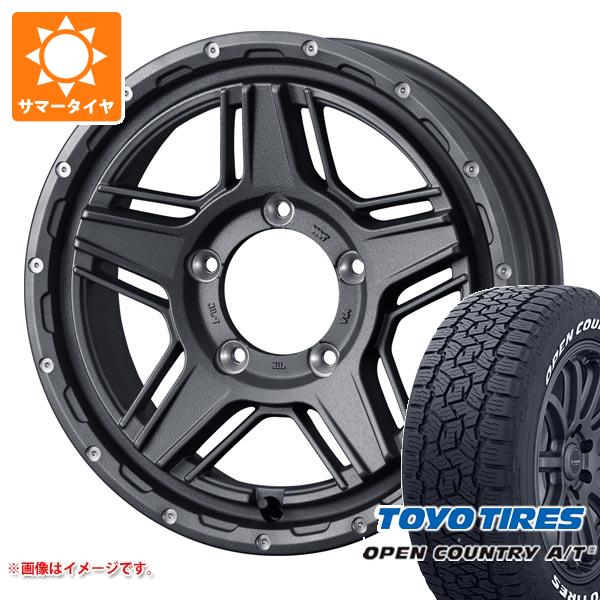 【タイヤ交換対象】スズキ ジムニーノマド JC74W用 サマータイヤ トーヨー オープンカントリー A/T3 195/80R15 107/105N LT ホワイトレター マッドヴァンス07 6.0-15 タイヤホイール4本セット