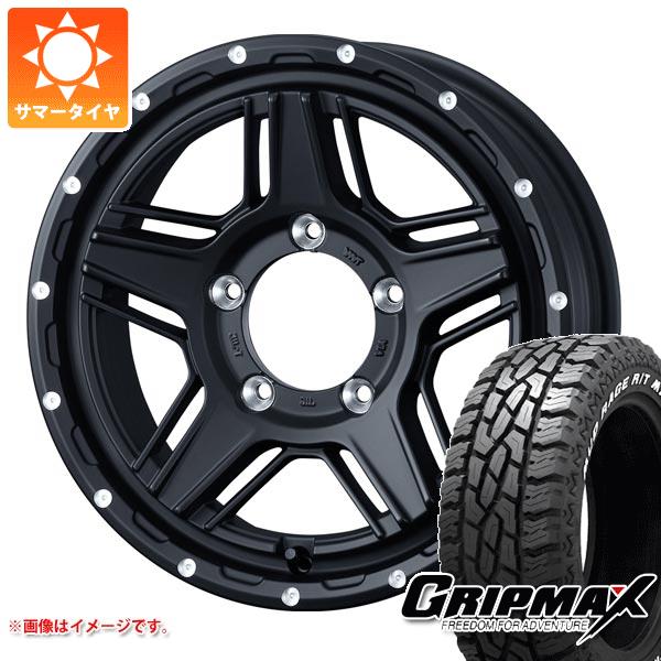 【タイヤ交換対象】5本セット ジムニー用 サマータイヤ グリップマックス マッドレイジ R/T MAX LT185/85R16 105/103Q ホワイトレター マッドヴァンス07 5.5-16 タイヤホイール5本セット