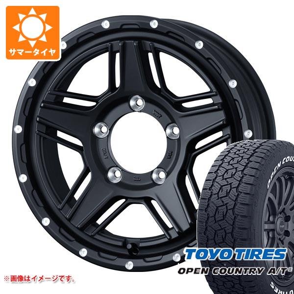【タイヤ交換対象】5本セット スズキ ジムニーノマド JC74W用 サマータイヤ トーヨー オープンカントリー A/T3 195/80R15 107/105N LT ホワイトレター マッドヴァンス07 6.0-15 タイヤホイール5本セット