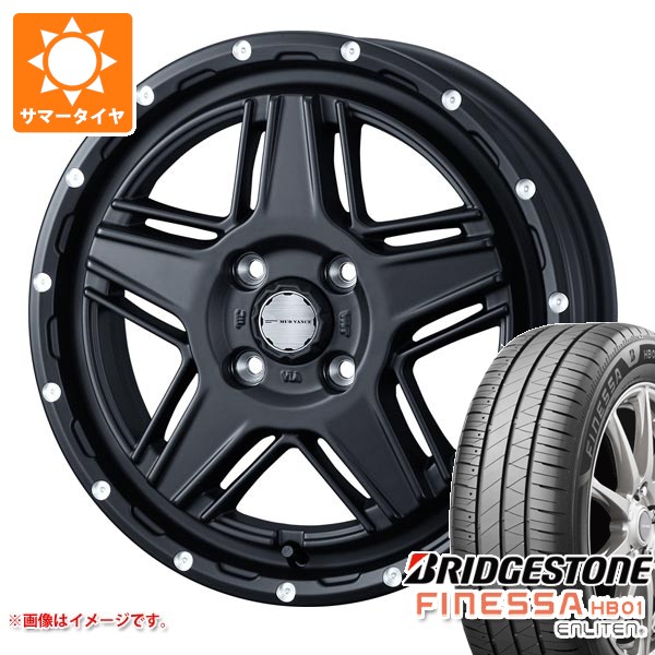 【タイヤ交換対象】サマータイヤ 165/55R14 72V ブリヂストン フィネッサ HB01 マッドヴァンス07 4.5-14 タイヤホイール4本セット｜タイヤマックス