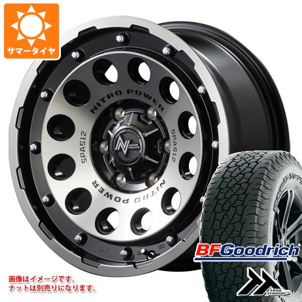 【タイヤ交換対象】ミツビシ トライトン LC2T用 サマータイヤ BFグッドリッチ トレールテレーンT/A 265/65R17 112T アウトラインホワイトレター ナイトロパワー H12 ショットガン 8.0-17 タイヤホイール4本セット