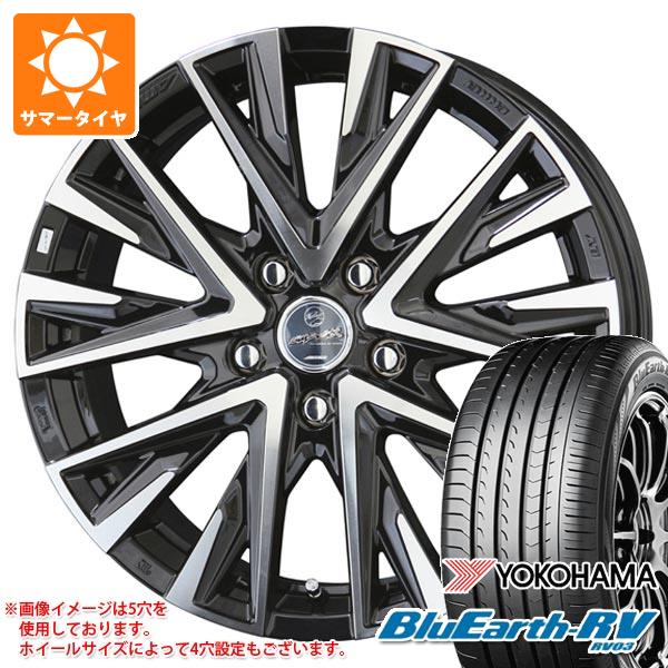 【タイヤ交換対象】2026年製 サマータイヤ 215/60R16 95H ヨコハマ ブルーアースRV RV03 スマック レジーナ 6.5-16 タイヤホイール4本セット