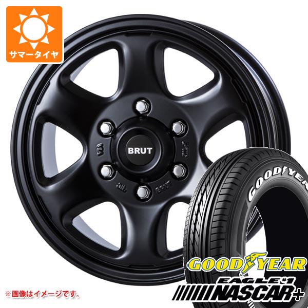 【タイヤ交換対象】ハイエース 200系用 2026年製 サマータイヤ グッドイヤー イーグル #1 ナスカープラス 215/65R16C 109/107R ホワイトレター ブルート BR-44 6.5-16 タイヤホイール4本セット|タイヤマックス