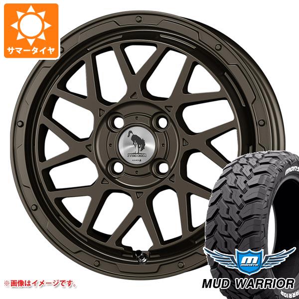 【タイヤ交換対象】ライズ用 サマータイヤ モンスタ マッドウォーリアー LT215/70R16 107/105Q ホワイトレター スーパースター ロディオドライブ 8M モノ 6.0-16 タイヤホイール4本セット