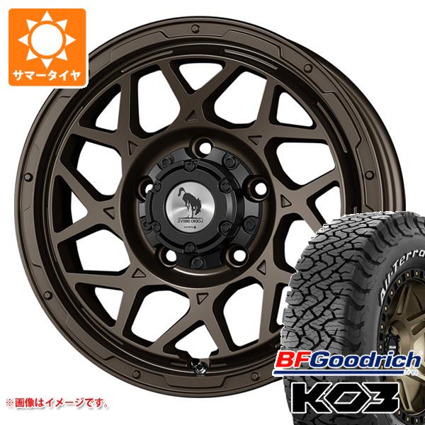 【タイヤ交換対象】スズキ ジムニーノマド JC74W用 サマータイヤ BFグッドリッチ オールテレーンT/A KO3 LT225/70R16 102/99S ホワイトレター スーパースター ロディオドライブ 8M モノ 6.0-16 タイヤホイール4本セット