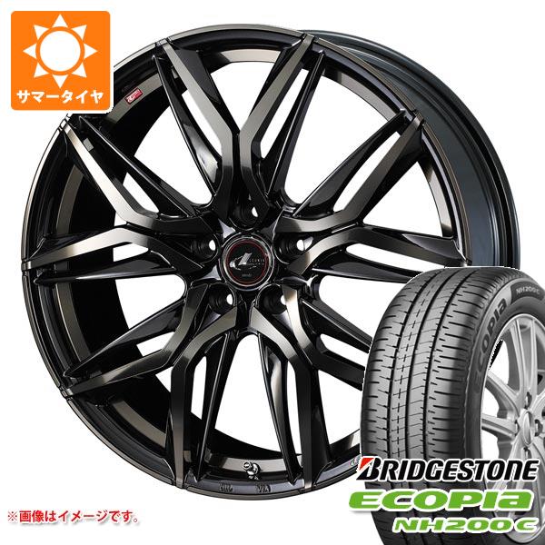 【タイヤ交換対象】2026年製 サマータイヤ 165/55R15 75V ブリヂストン エコピア NH200C レオニス LM 4.5-15 タイヤホイール4本セット