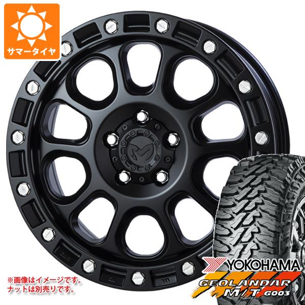 【タイヤ交換対象】ジープ ラングラー JK/JL系用 サマータイヤ ヨコハマ ジオランダー M/T G003 LT285/75R17 121/118Q MKW M204 タイヤホイール4本セット