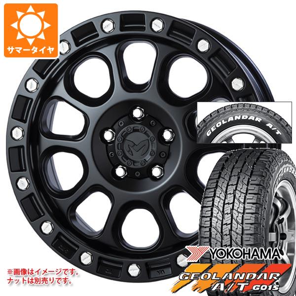 【タイヤ交換対象】T31エクストレイル用 2026年製 サマータイヤ ヨコハマ ジオランダー A/T G015 215/65R16C 109/107S ホワイトレター MKW M204 7.0-16 タイヤホイール4本セット