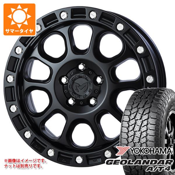 【タイヤ交換対象】5本セット ジープ ラングラー JK/JL系用 サマータイヤ ヨコハマ ジオランダー A/T4 G018 265/70R17 115T アウトラインホワイトレター MKW M204 タイヤホイール5本セット
