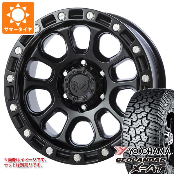 【タイヤ交換対象】5本セット FJクルーザー 10系用 サマータイヤ ヨコハマ ジオランダー X-AT G016 LT285/70R17 121/118Q ブラックレター MKW M204 8.0-17 タイヤホイール5本セット