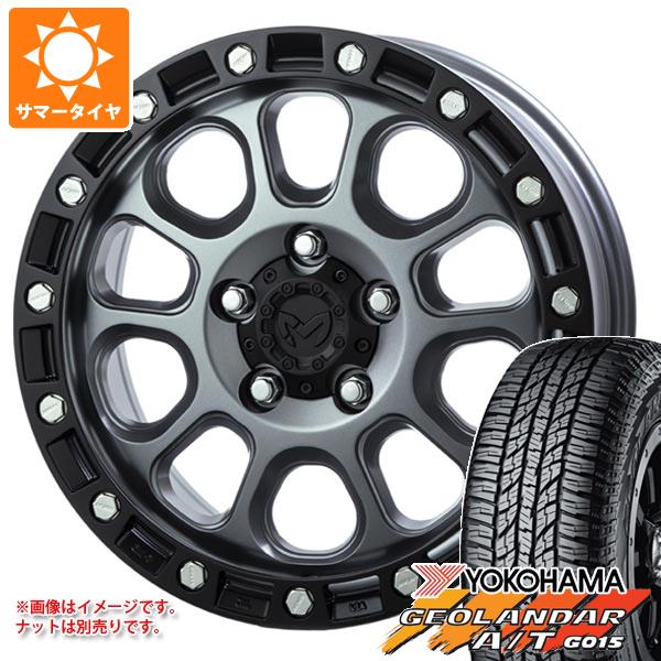 【タイヤ交換対象】ジープ ラングラー JK/JL系用 サマータイヤ ヨコハマ ジオランダー A/T G015 P285/70R17 117T アウトラインホワイトレター MKW M204 タイヤホイール4本セット｜タイヤマックス 128,500円