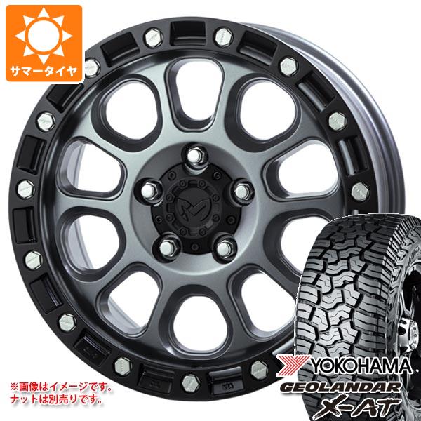 【タイヤ交換対象】5本セット ジープ ラングラー JK/JL系用 サマータイヤ ヨコハマ ジオランダー X-AT G016 LT285/70R17 121/118Q ブラックレター MKW M204 タイヤホイール5本セット