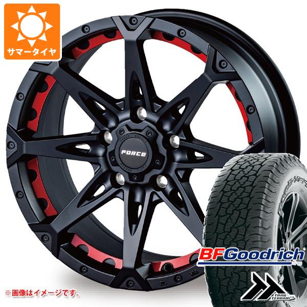【タイヤ交換対象】サマータイヤ 225/65R17 102T BFグッドリッチ トレールテレーンT/A アウトラインホワイトレター フォース デナリ 7.5-17 タイヤホイール4本セット|タイヤマックス