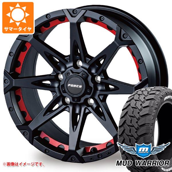 【タイヤ交換対象】5本セット ジープ ラングラー JK/JL系用 サマータイヤ モンスタ マッドウォーリアー LT265/70R17 121/118Q ホワイトレター フォース デナリ タイヤホイール5本セット
