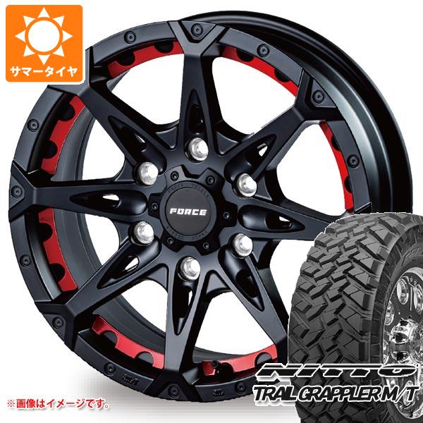 【タイヤ交換対象】サマータイヤ 265/70R17 121/118Q ニットー トレイルグラップラー M/T フォース デナリ 8.0-17 タイヤホイール4本セット