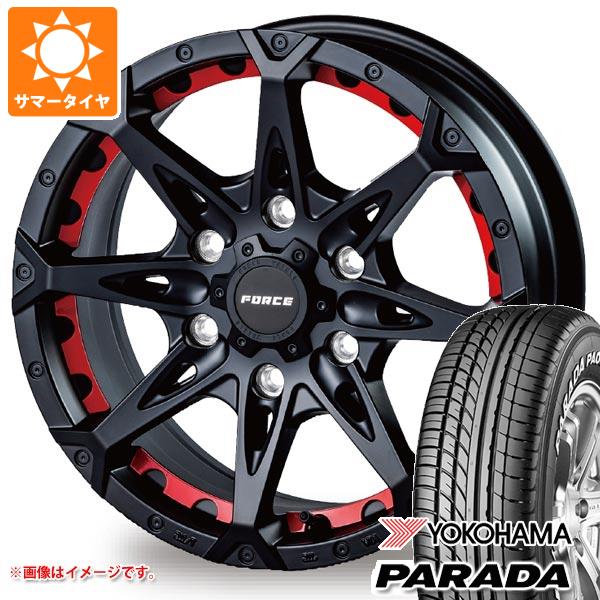 【タイヤ交換対象】ハイエース 200系用 2026年製 サマータイヤ ヨコハマ パラダ PA03 215/65R16C 109/107S ホワイトレター フォース デナリ 6.5-16 タイヤホイール4本セット|タイヤマックス