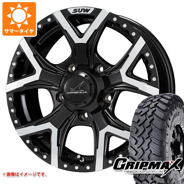 【タイヤ交換対象】5本セット ジムニー用 サマータイヤ グリップマックス マッドレイジ M/T 6.50R16 110/105Q ホワイトレター クライメイト フォルテ 5.5-16 タイヤホイール5本セット