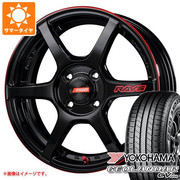 【タイヤ交換対象】サマータイヤ 165/60R15 77H ヨコハマ ジオランダー CV G058 レイズ グラムライツ 57C6 タイムアタックエディション 5.0-15 タイヤホイール4本セット