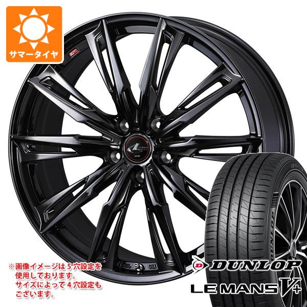 【タイヤ交換対象】サマータイヤ 245/45R19 98W ダンロップ ルマン5 LM5+ レオニス GX 8.0-19 タイヤホイール4本セット|タイヤマックス