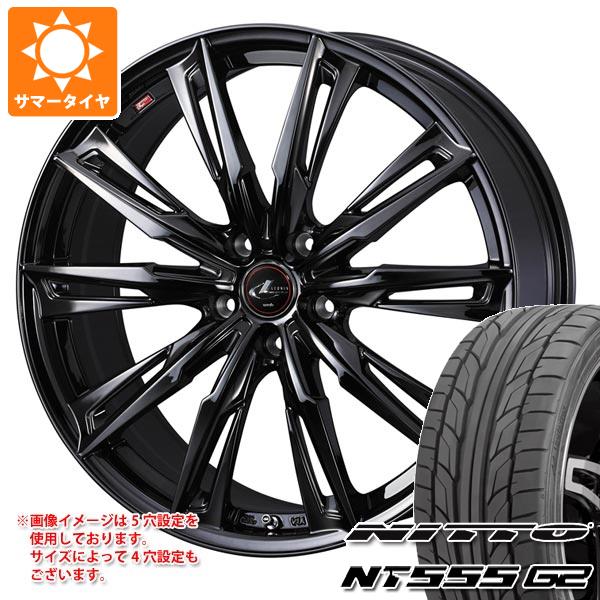 【タイヤ交換対象】サマータイヤ 215/45R18 93Y XL ニットー NT555 G2 レオニス GX 7.0-18 タイヤホイール4本セット|タイヤマックス