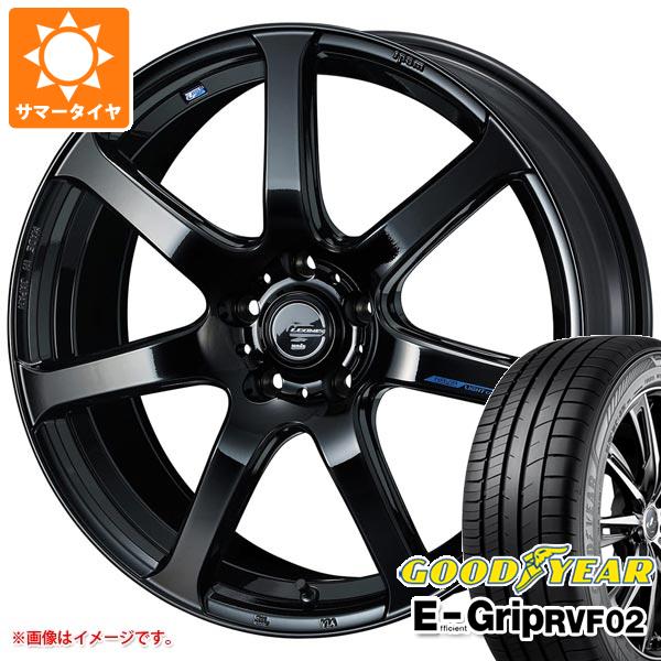【タイヤ交換対象】サマータイヤ 225/45R18 95W XL グッドイヤー エフィシエントグリップ RVF02 レオニス ナヴィア 07 8.0-18 タイヤホイール4本セット