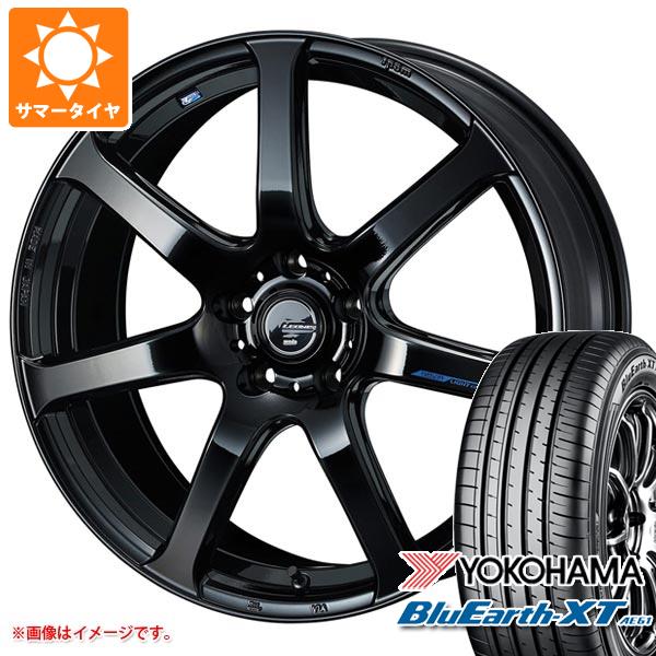 【タイヤ交換対象】サマータイヤ 215/50R18 92V ヨコハマ ブルーアースXT AE61 レオニス ナヴィア 07 7.0-18 タイヤホイール4本セット