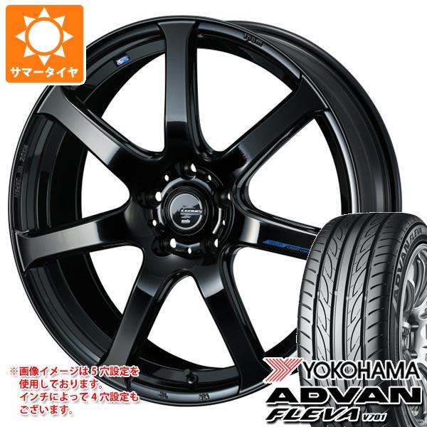 【タイヤ交換対象】サマータイヤ 215/40R17 87W XL ヨコハマ アドバン フレバ V701 レオニス ナヴィア 07 6.5-17 タイヤホイール4本セット|タイヤマックス