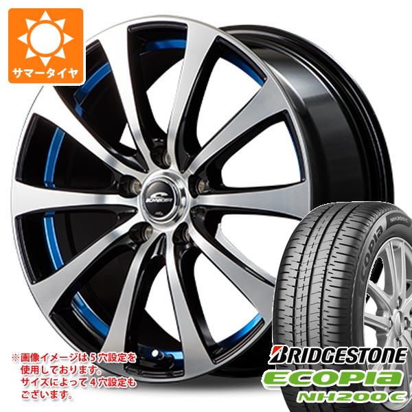 【タイヤ交換対象】サマータイヤ 165/60R15 77H ブリヂストン エコピア NH200C MID ホイールズ RX01 4.5-15 タイヤホイール4本セット