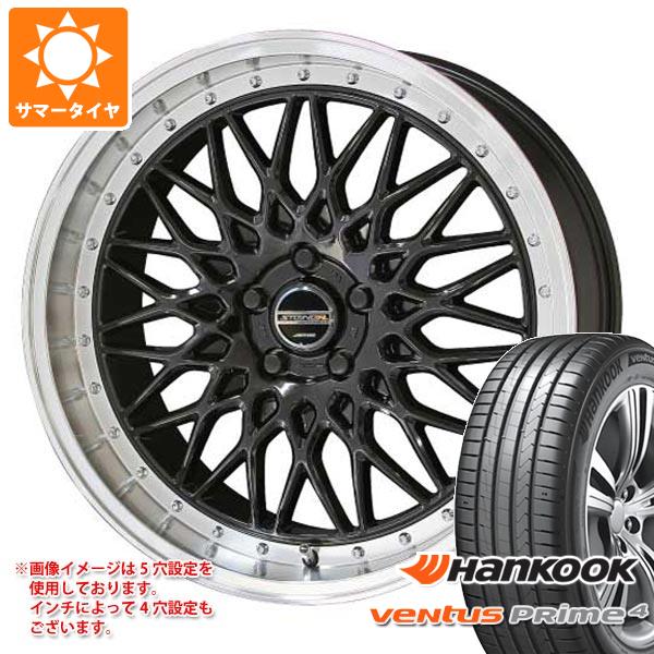 【タイヤ交換対象】サマータイヤ 225/55R17 101W XL ハンコック ベンタス プライム4 K135 シュタイナー FTX 7.0-17 タイヤホイール4本セット