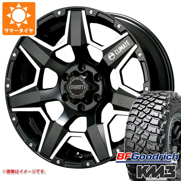 【タイヤ交換対象】5本セット トヨタ FJクルーザー 10系用 サマータイヤ BFグッドリッチ マッドテレーンT/A KM3 LT265/70R17 121/118Q クライメイト スワット 8.0-17 タイヤホイール5本セット 200,688円