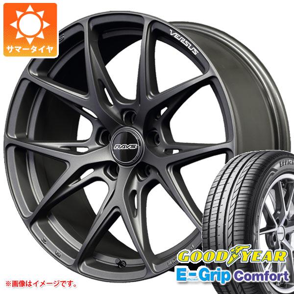 【タイヤ交換対象】サマータイヤ 225/35R19 88W XL グッドイヤー エフィシエントグリップコンフォート レイズ ベルサス VV21S 8.0-19 タイヤホイール4本セット