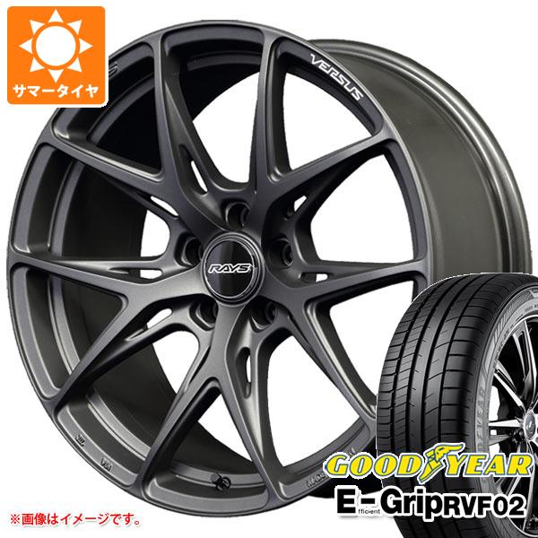 【タイヤ交換対象】サマータイヤ 225/40R19 93W XL グッドイヤー エフィシエントグリップ RVF02 レイズ ベルサス VV21S 8.0-19 タイヤホイール4本セット|タイヤマックス
