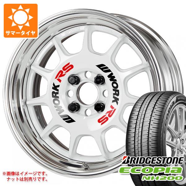【タイヤ交換対象】サマータイヤ 215/55R17 94V ブリヂストン エコピア NH200 ワーク エモーション RS11 7.0-17 タイヤホイール4本セット