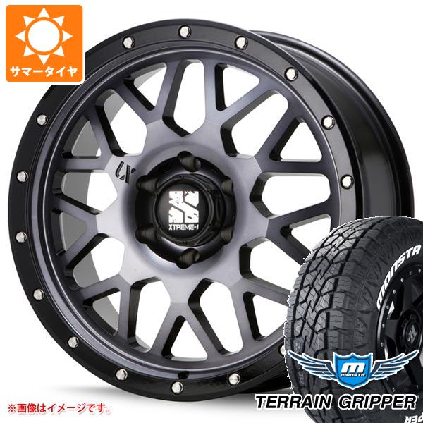 【タイヤ交換対象】ランドクルーザー300用 サマータイヤ モンスタ テレーングリッパー LT275/55R20 120/117Q ホワイトレター MLJ エクストリームJ XJ04 8.5-20 タイヤホイール4本セット