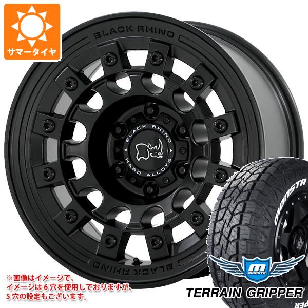 【タイヤ交換対象】サマータイヤ 265/65R17 116T XL モンスタ テレーングリッパー ホワイトレター ブラックライノ フジ 8.0-17 タイヤホイール4本セット｜タイヤマックス 146,050円