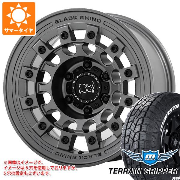 【タイヤ交換対象】FJクルーザー 10系用 サマータイヤ モンスタ テレーングリッパー 265/70R17 115T ホワイトレター ブラックライノ フジ 8.0-17 タイヤホイール4本セット｜タイヤマックス